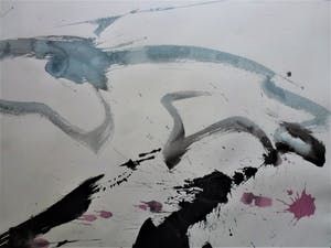 Anton Heyboer - Abstracte compositie . Sierlijk werk van Anton Heyboer . kopen? Bied vanaf 200!