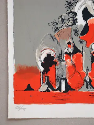 Graham Sutherland - Eerbetoon aan San Lazzaro - 1975 - Originele lithografie - Moulot kopen? Bied vanaf 100!