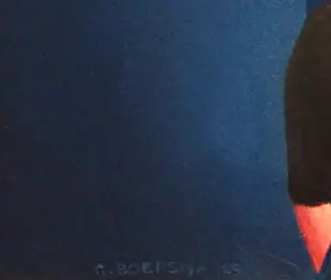 Gerard Boersma - Nocturne: Blue And Gold (Vrouw genietend van schilderij James McNeill Whistler) kopen? Bied vanaf 400!