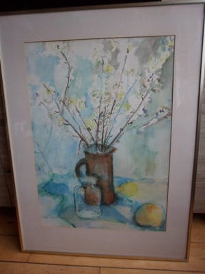 Hetty Giezen-Nieuwenhuys - Aquarel. Stilleven. kopen? Bied vanaf 40!