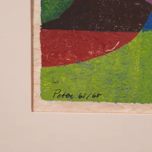 Geni Peter - zeefdruk - Abstract 61 - 1965 - 25768 kopen? Bied vanaf 65!