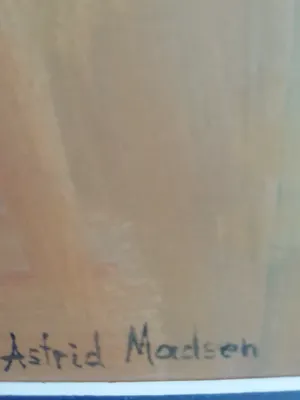 Niet of onleesbaar gesigneerd - astrid madsen offset litho kopen? Bied vanaf 1!