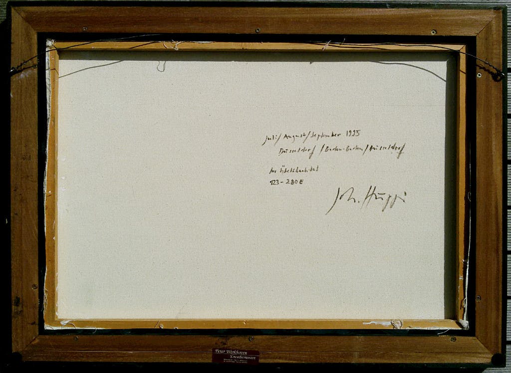 Johannes Hüppi - Im Übelshochtal, olieverf op doek (mooi ingelijst) kopen? Bied vanaf 2950!