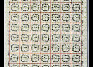 Lawrence Weiner - Turf, Stake and String verkocht voor € 1!