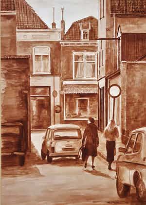 Ton Pape - Stadsgezicht verkocht voor € 50!