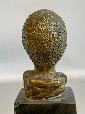 Ethiopie - 230122- Extremly Rare Antique Haile Selassie bronze buste on sokkel - Ethiopia. kopen? Bied vanaf 225!