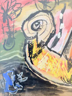 Lucebert - “Vroeg Dierlijk Leven”, signed & dated 1948, mixed media on paper kopen? Bied vanaf 2250!