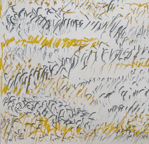 Jan Wolkers - handgesigneerde kleurenzeefdruk | 'Landschap' | 1992 kopen? Bied vanaf 250!