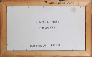 Raffaele Rossi - Gemengde techniek op papier, Luogo - Ingelijst kopen? Bied vanaf 100!