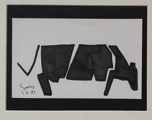 Siep van den Berg - Koe - inkt op papier kopen? Bied vanaf 75!