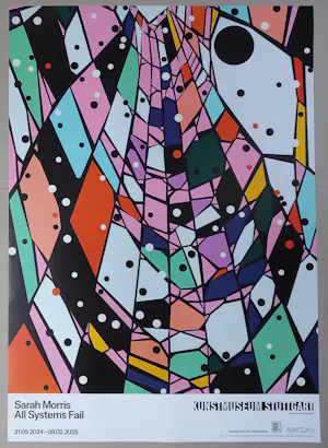 Buy Sarah Morris - All Systems Fail Ausstellungsplakat Stuttgart 2024? Bid from 40!