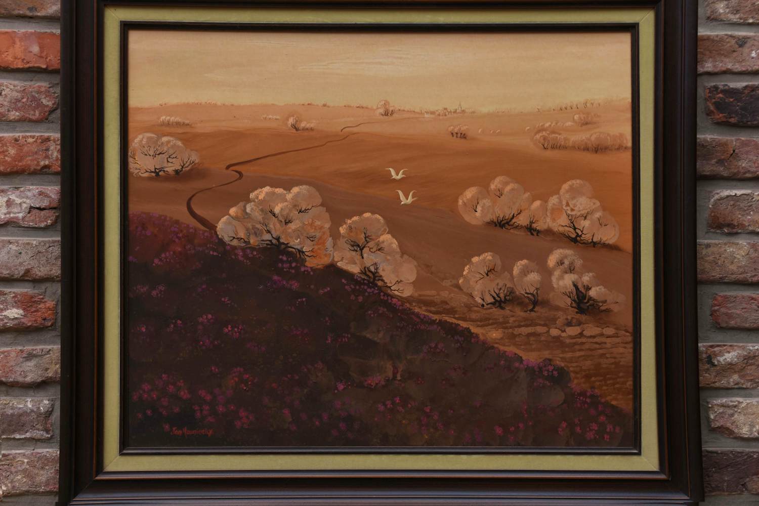 Jan Heuninckx - Landschap met duiven kopen? Bied vanaf 90!