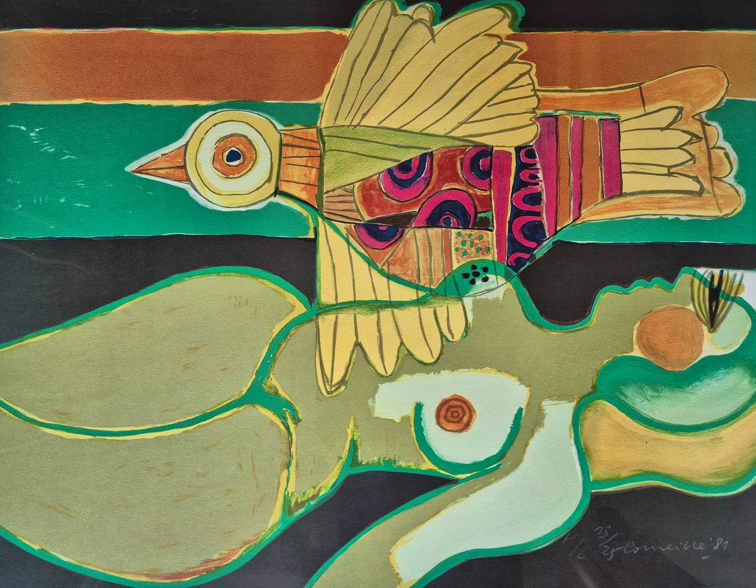 Corneille - Litho 13/25, gesigneerd r.o. - 1981 kopen? Bied vanaf 575!