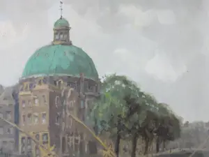 Hendrik Cornelis Kranenburg - De Luthersekerk met Haarlemmersluis aan de Singel kopen? Bied vanaf 350!