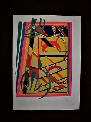 Niet of onleesbaar gesigneerd - African American Art - jaren 70 -Aquarel - "broken seals"- Williams? kopen? Bied vanaf 1!