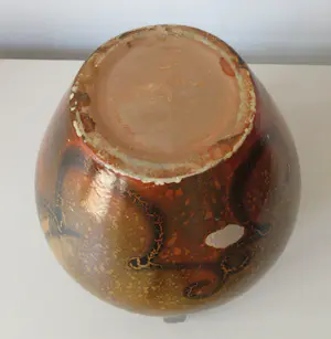 Buy Plateelbakkerij Zuid-Holland - Platelen amfoor vaas met crisis - koudlak glazuur? Bid from 20!