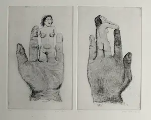 Herman Berserik - 2 luik - gesigneerde etsen kopen? Bied vanaf 100!