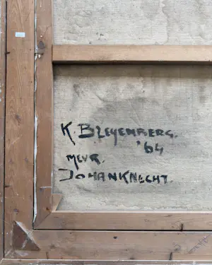 Karel Bleijenberg - Olieverf op doek, Portret - Ingelijst. kopen? Bied vanaf 895!