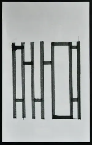 Siep van den Berg - Dubbelzijdige abstracte Compositie, Collage + Pen # 1990, mint kopen? Bied vanaf 65!