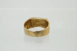3- Vintage jaren 60/70 18 Krt bi-color gouden ring - zegel model kopen? Bied vanaf 350!