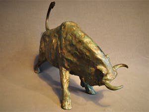 Pierre Chenet - Bronze Charging Bull (Taureau chargeants) signed P. Chenet- 20th century kopen? Bied vanaf 500!