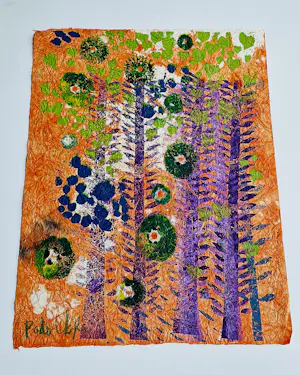 Mike Podulke - Grote, in 1976 op rijstpapier gemaakte express. gemengde technik "Spring/Lente" kopen? Bied vanaf 78!