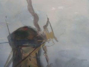 Adriaan Terhell - Adriaan C. Terhell (onder pseudo C. de Zeeuw): Aquarel Hollandse polderlandscha kopen? Bied vanaf 50!