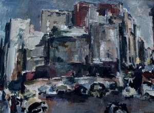 Jaap Gardenier - Olieverf op doek: Stadsgezicht Parijs kopen? Bied vanaf 375!