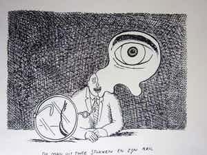 Kamagurka - De man uit twee stukken en zijn bril verkocht voor € 125!