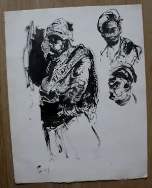 Gerard Adolfs - Inkt op papier: Figuren kopen? Bied vanaf 49!