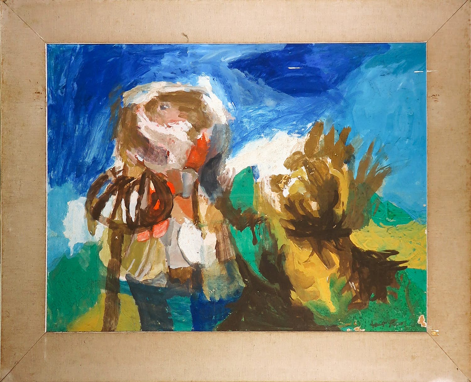 Aart Roos - Gouache, Abstracte compositie (Groot) kopen? Bied vanaf 1!