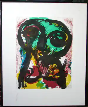 Eugène Brands - Groene kop verkocht voor € 150!