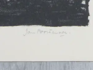 Jan Poortenaar - Zoeklichten boven de Thames - Litho kopen? Bied vanaf 50!