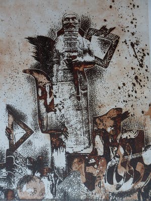 Niet of onleesbaar gesigneerd - Ets, titel : "Herinnering I kopen? Bied vanaf 1!