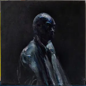 Sam Drukker - Black man, olieverf op doek kopen? Bied vanaf 1000!