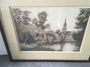 Cor van der Woerd - C.M. van de Woerd - ets - ‘t Kolkje Amelo kopen? Bied vanaf 20!