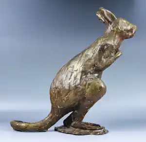 Karel Gomes - bronzen beeld: Walibi - 1988 (groot, 43 cm hoog!) vendu pour 520€ !