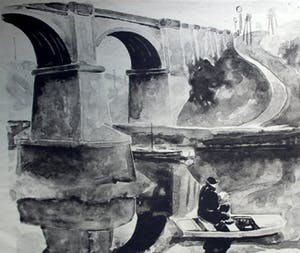 Harmen Meurs - 3 x litho: Le viaduc de ST. Mammes kopen? Bied vanaf 70!