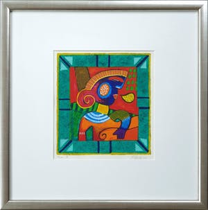 Clemens Briels - Figuren "I" (2002) - Ingelijst kopen? Bied vanaf 95!