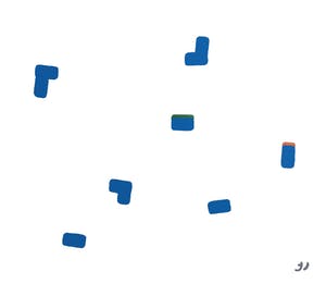 Jack Vissers - Something's Happening (Blue) - acryl op paneel kopen? Bied vanaf 175!