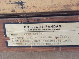 Toon Kelder - Toon Kelder - Atelier van de meester , 1927 kopen? Bied vanaf 650!