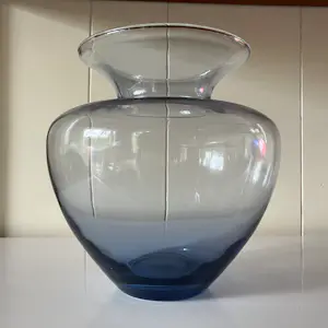 Andries Dirk Copier - Leerdam vaas - blauw/grijs kopen? Bied vanaf 25!