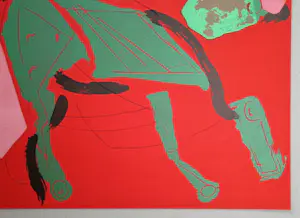 Marino Marini - Paard op rode achtergrond - 1970 - Originele litho kopen? Bied vanaf 120!
