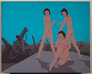 Antoine Tames - 3 Gratiën - 1974 - Acrylverf op doek - gesigneerd achterzijde - BKR Alkmaar kopen? Bied vanaf 10!