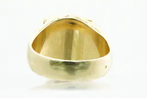 NV63 - Zware & mooi gedetailleerde 18 Krt geel-gouden Leeuwenkop ring kopen? Bied vanaf 720!