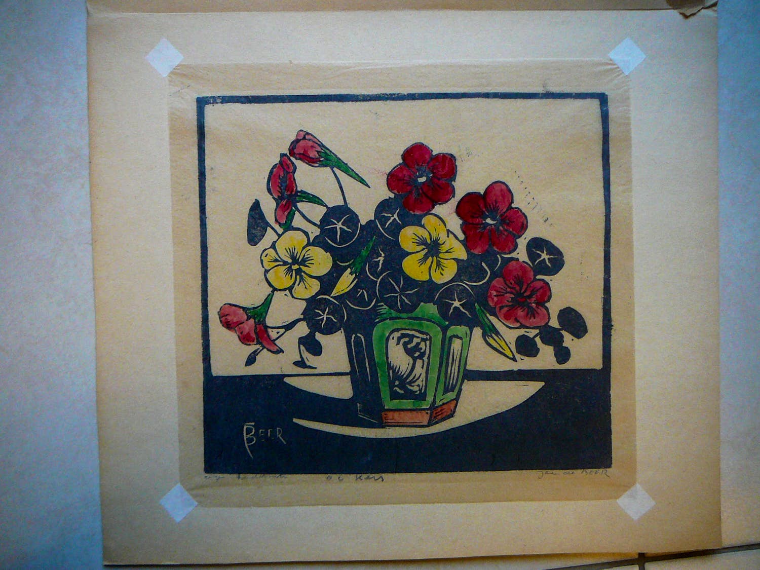 Jac. de Beer - Vaas met Bloemen verkocht voor € 40!