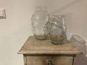 Royal Leerdam - Geëtste vazen met bladeren kopen? Bied vanaf 50!