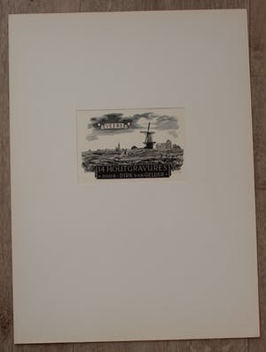 Dirk van Gelder - Houtgravure: Veere - 1953 kopen? Bied vanaf 49!