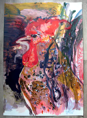 Kees van Bohemen - litho: haan kopen? Bied vanaf 60!