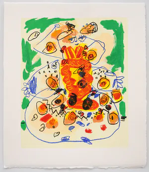 Kees Salentijn - Figuur in blauwe lijnen kopen? Bied vanaf 100!